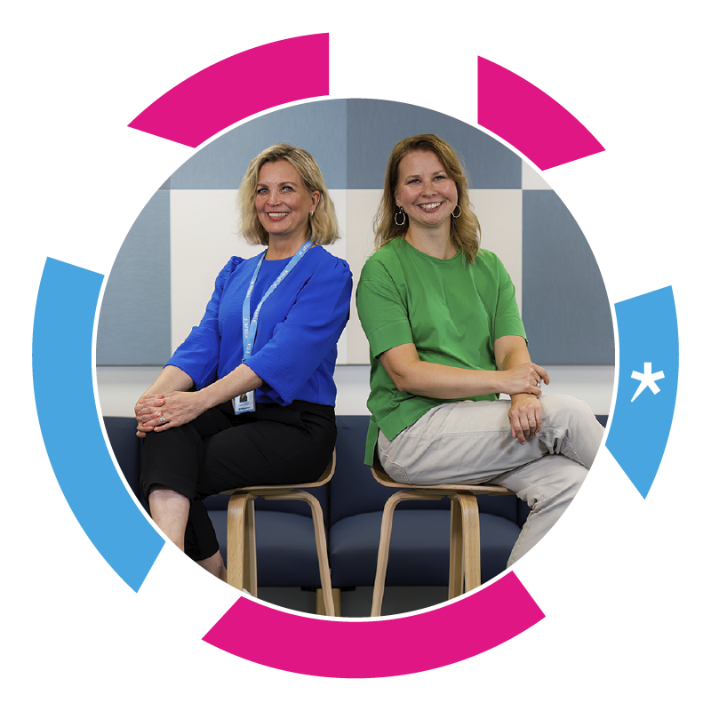 Tuula Niskanen ja Hanna Halminen.