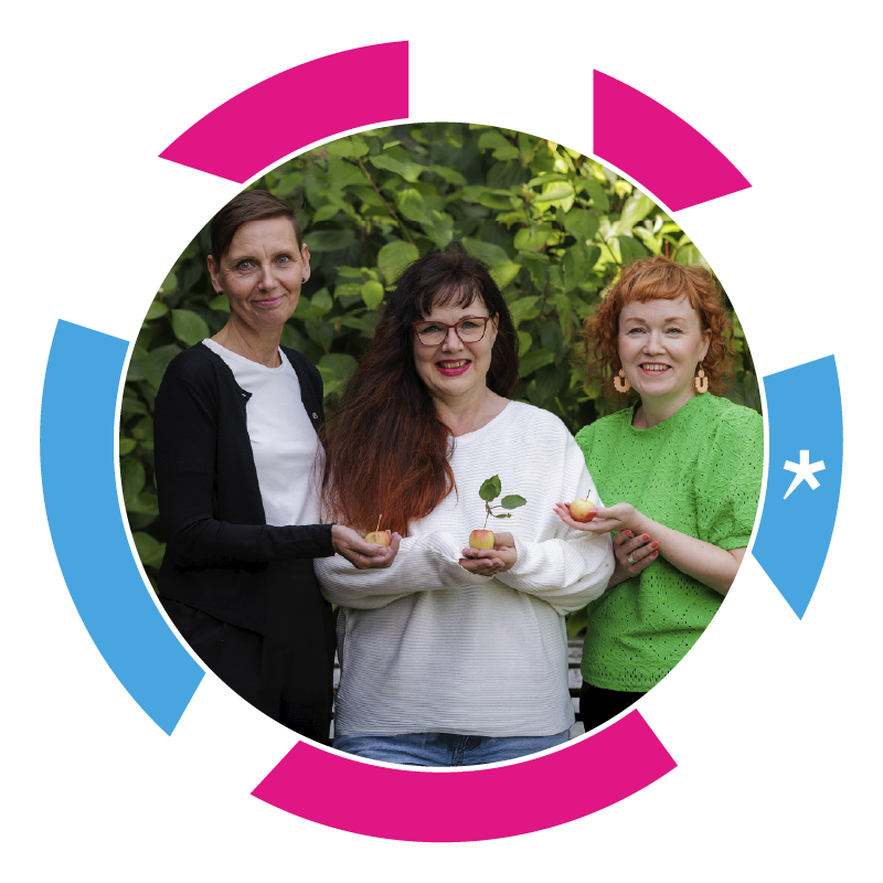 Virpi Jussila, Maarit Sorjonen ja Piia Virtanen.