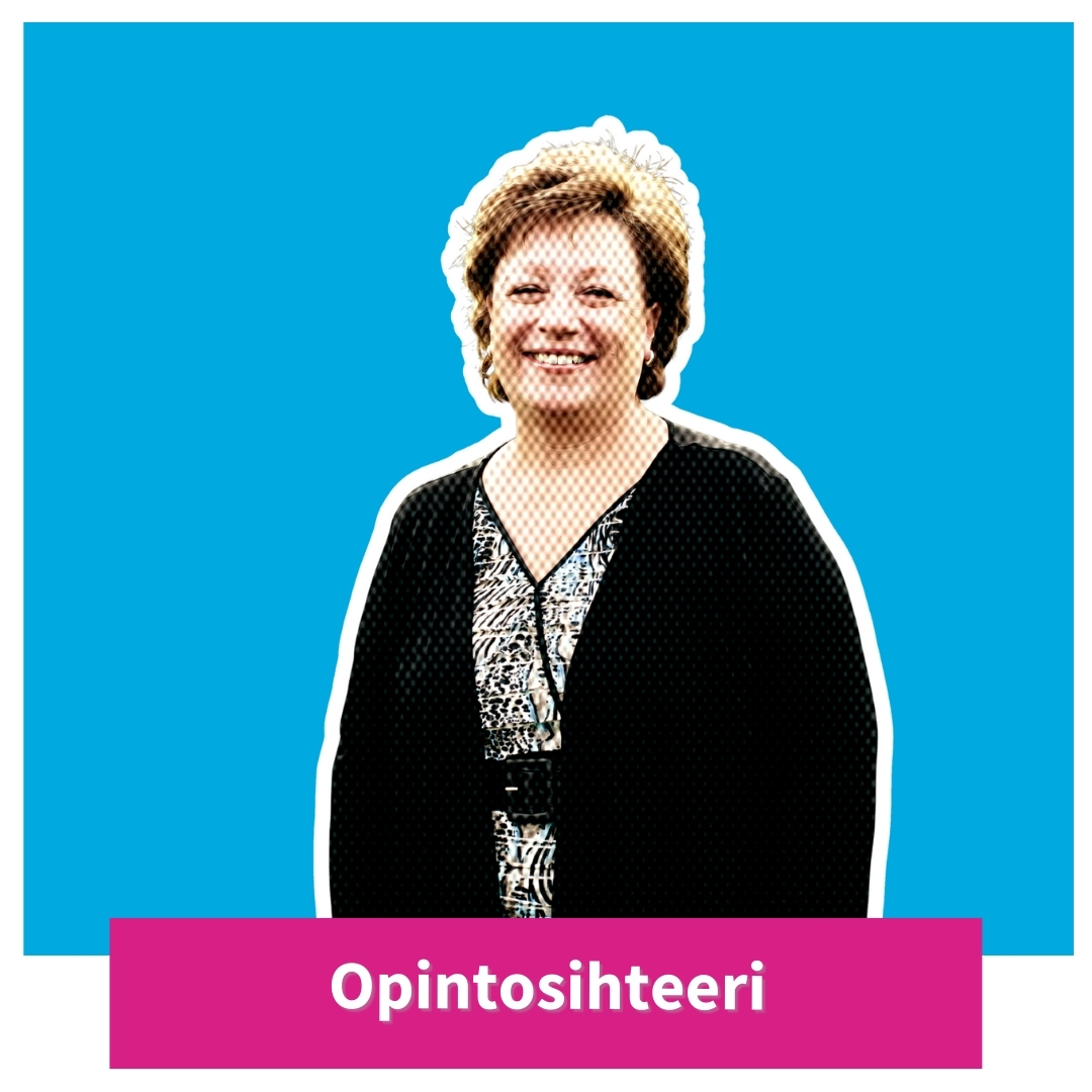 Henkilö ja teksti "opintosihteeri"